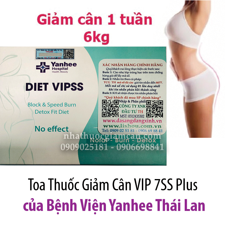 Thuốc Giảm Cân Yanhee VIP 7SS PLUS Thái Lan 3